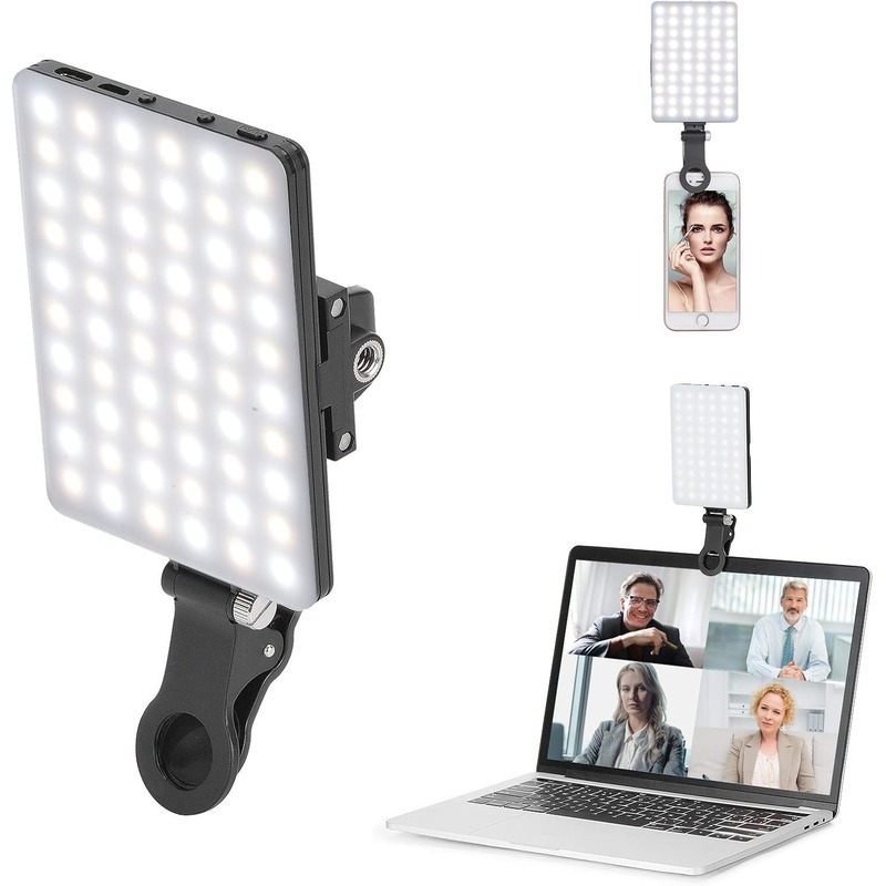 ไฟเซลฟี่แบบหนีบพกพา LED; ไฟสำห - Photography Lighting Description บทวิจารณ์และราคา