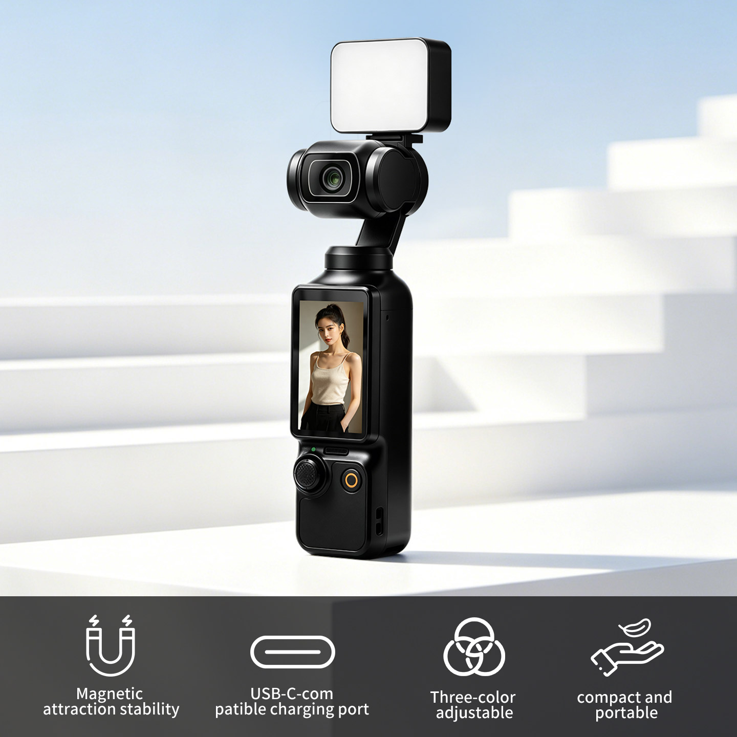 ไฟเติมแบบแม่เหล็กพกพาสำหรับ DJ - Photography Lighting Kit Portable บทวิจารณ์และราคา
