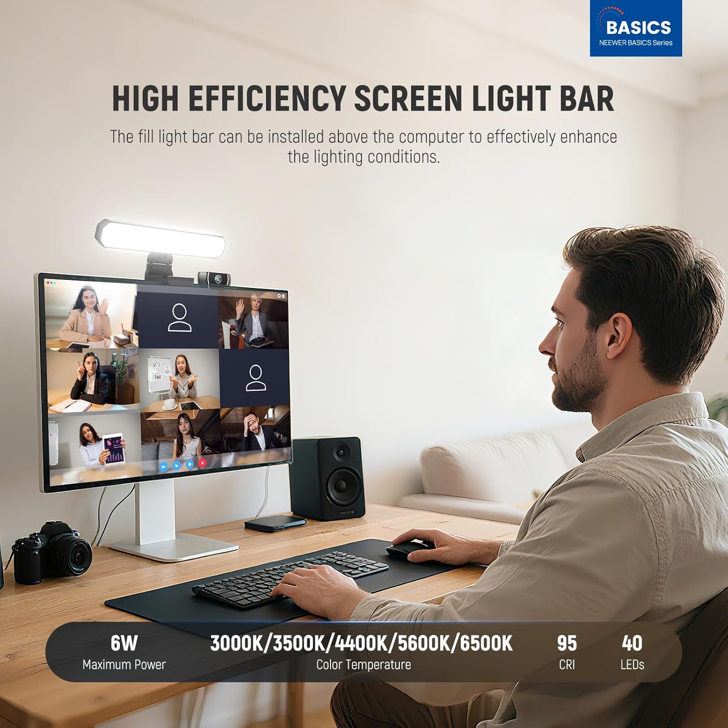 ไฟส่องสว่างแบบแท่ง NEEWER Basi - Photography Lighting Description บทวิจารณ์และราคา