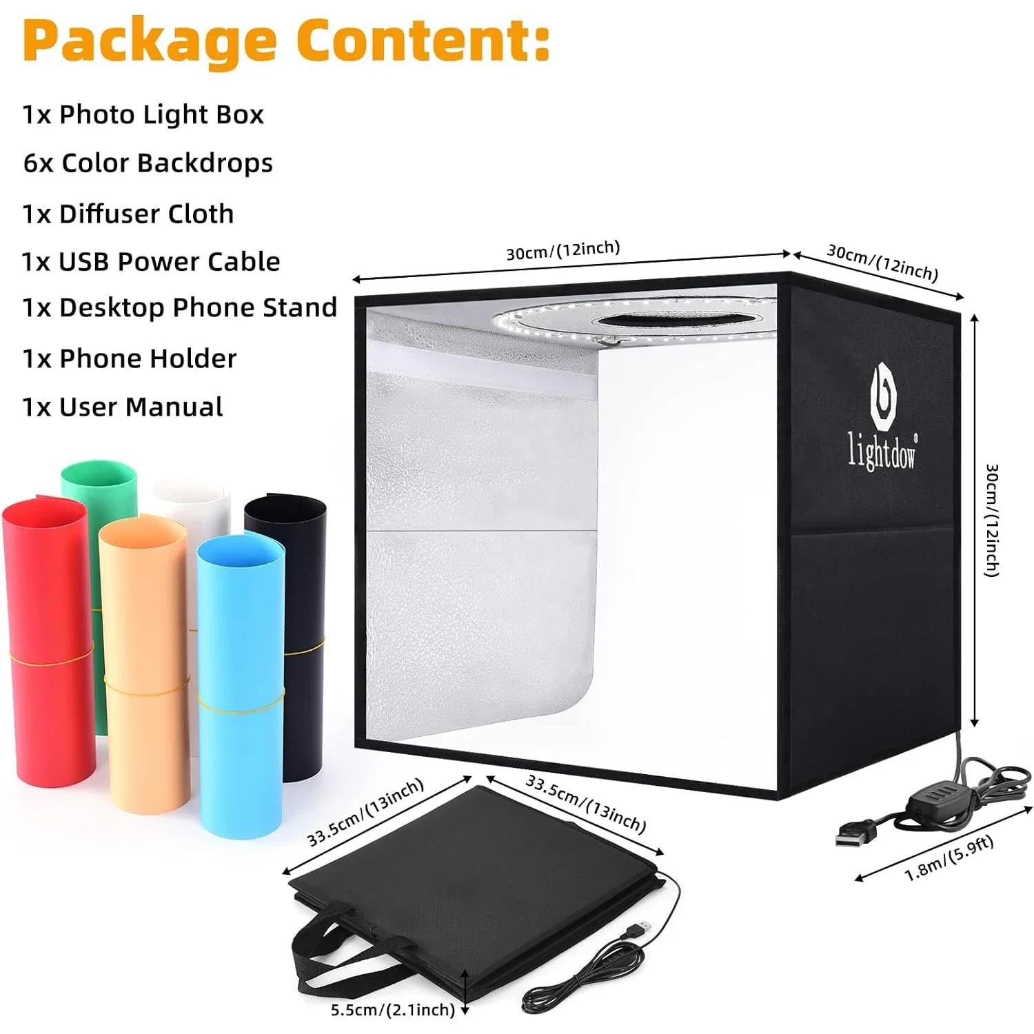 กล่องไฟถ่ายภาพแบบปรับความสว่าง - Photography Lighting Kit Portable บทวิจารณ์และราคา