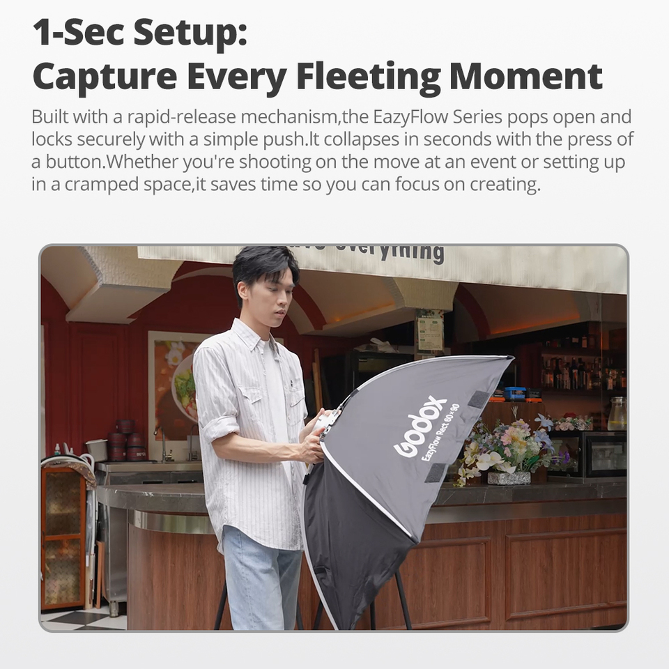 Godox ซีรีส์ EazyFlow ซอฟต์บ็อ - Photography Lighting Handheld บทวิจารณ์และราคา